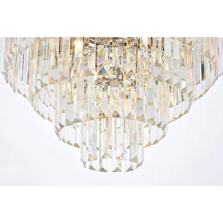 Image 5 Sydney 17 Lt Polished Nickel Flush Mount Clear more views