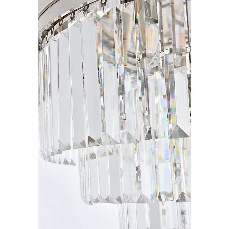 Image 7 Sydney 17 Lt Polished Nickel Flush Mount Clear more views