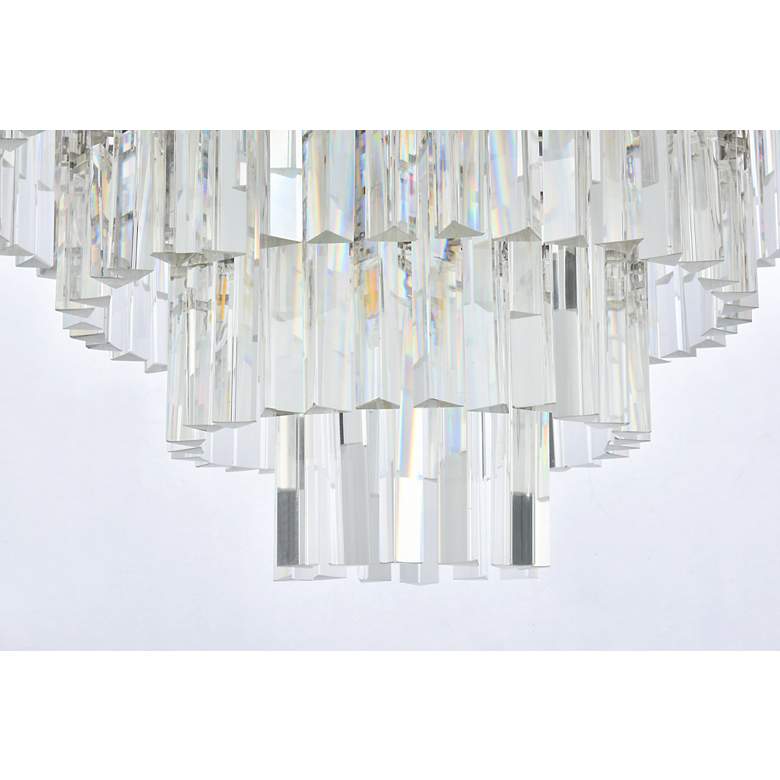 Image 5 Sydney 17 Lt Polished Nickel Flush Mount Clear more views