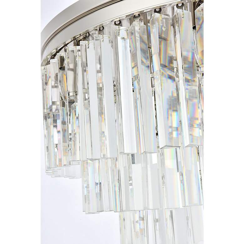 Image 7 Sydney 17 Lt Polished Nickel Flush Mount Clear more views