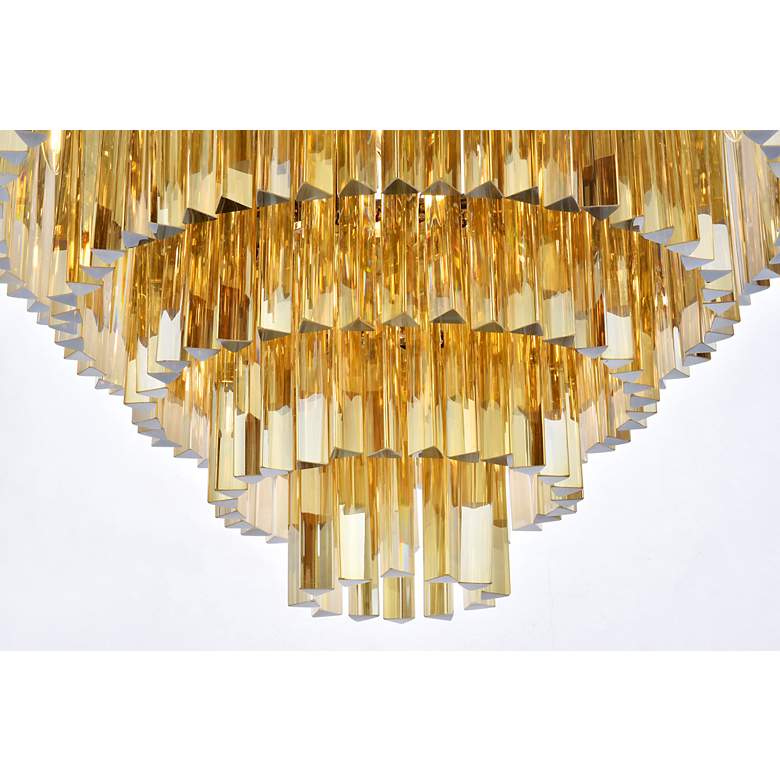 Image 5 Sydney 17 Lt Polished Nickel Flush Mount Golden Teak more views