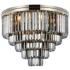 Sydney 17 Lt Polished Nickel Flush Mount Silver Shade (Grey)