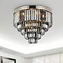 1_Sydney 17 Lt Polished Nickel Flush Mount Silver Shade (Grey)
