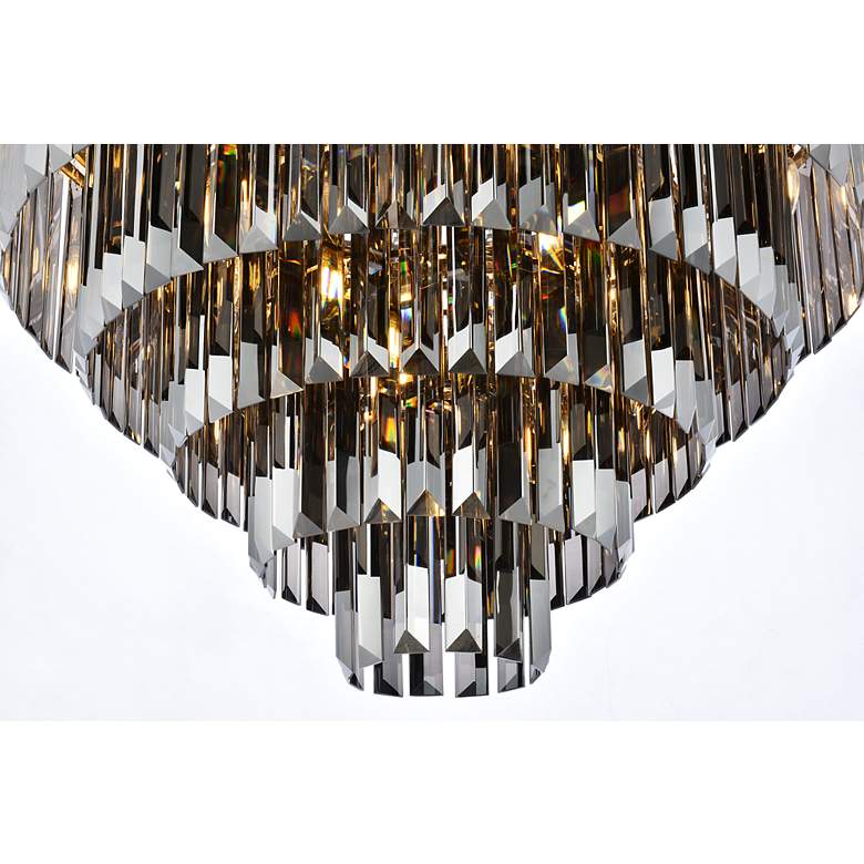 Image 6 Sydney 17 Lt Polished Nickel Flush Mount Silver Shade (Grey) more views