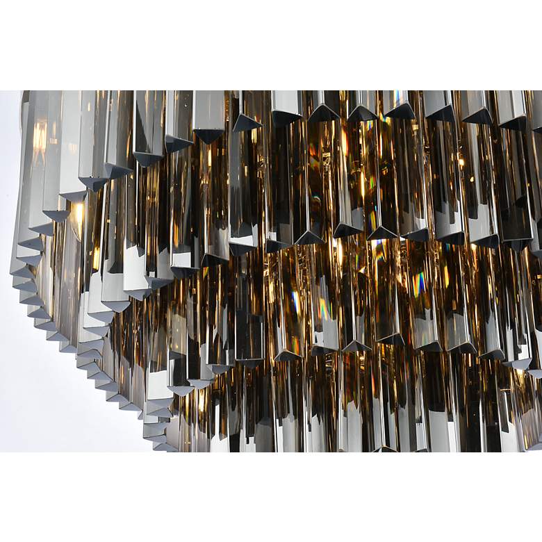 Image 5 Sydney 17 Lt Polished Nickel Flush Mount Silver Shade more views