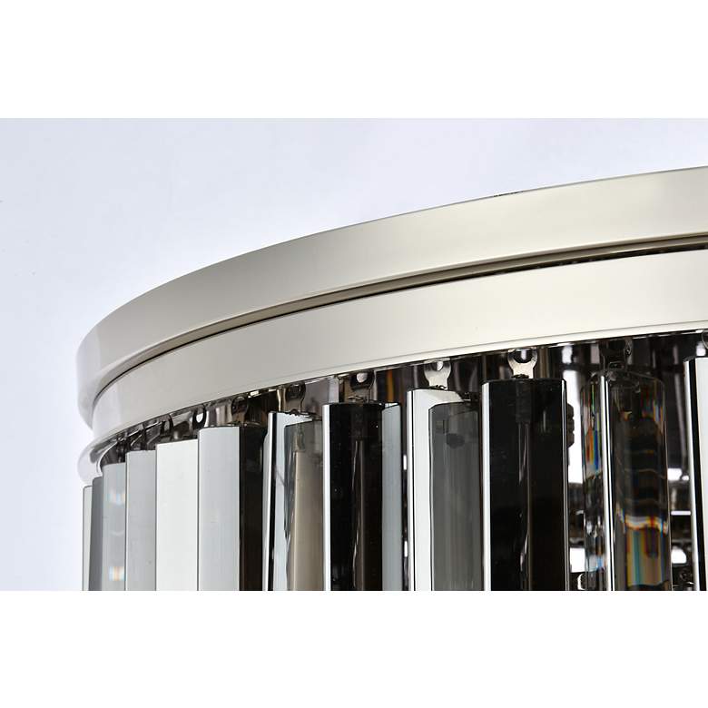 Image 6 Sydney 17 Lt Polished Nickel Flush Mount Silver Shade more views