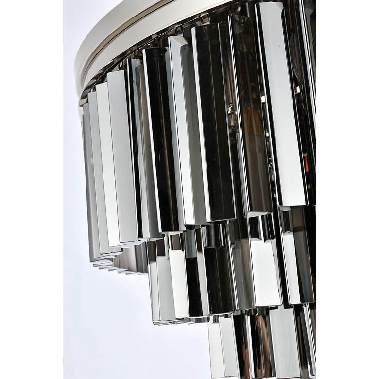 Image 7 Sydney 17 Lt Polished Nickel Flush Mount Silver Shade more views