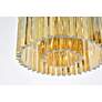 5_Sydney 20" Wide Matte Black and Gold Teak Ceiling Light more views