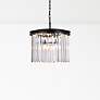 2_Sydney 20" Wide Matte Black Clear Crystal 3-Light Pendant