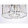 6_Sydney 20" Wide Matte Black Clear Crystal 3-Light Pendant more views