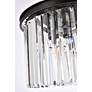 Sydney 20" Wide Matte Black Clear Crystal 3-Light Pendant in scene