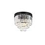 4_Sydney 20" Wide Matte Black Crystal 9-Light Ceiling Light more views