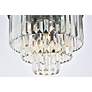 5_Sydney 20" Wide Matte Black Crystal 9-Light Ceiling Light more views