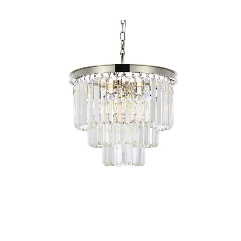 Image 5 Sydney 20"W Polished Nickel Clear Crystal 9-Light Chandelier more views