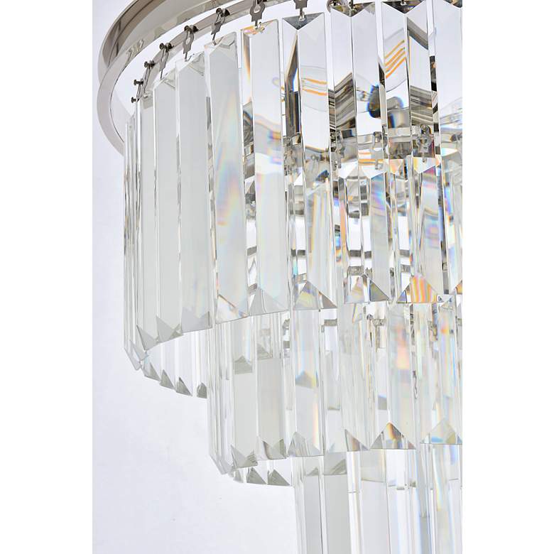 Image 6 Sydney 20"W Polished Nickel Clear Crystal 9-Light Chandelier more views