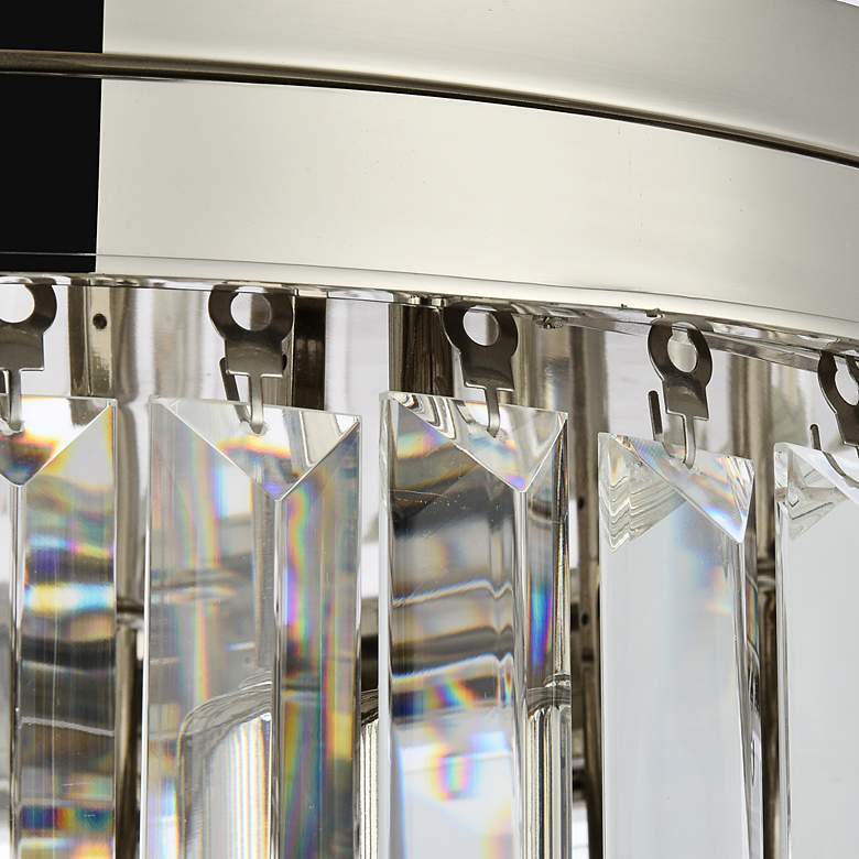 Image 4 Sydney 20"W Polished Nickel Crystal 9-Light Ceiling Light more views