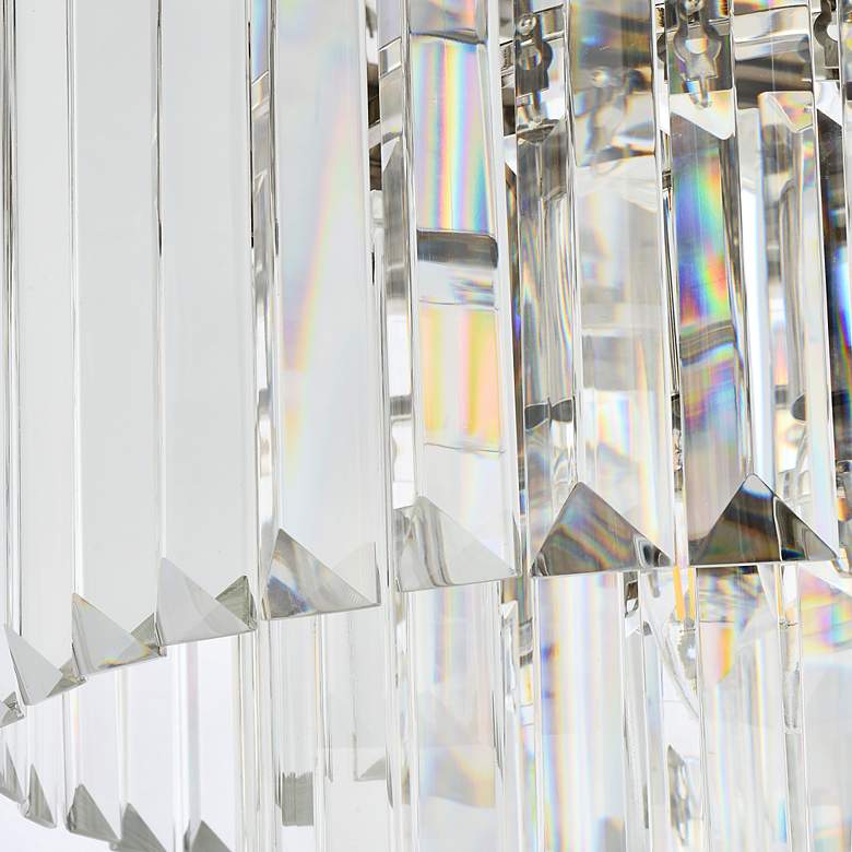 Image 5 Sydney 20"W Polished Nickel Crystal 9-Light Ceiling Light more views