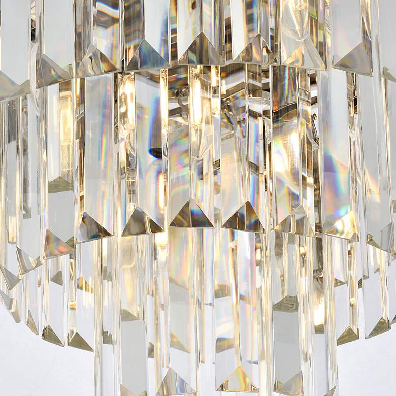 Image 6 Sydney 20"W Polished Nickel Crystal 9-Light Ceiling Light more views