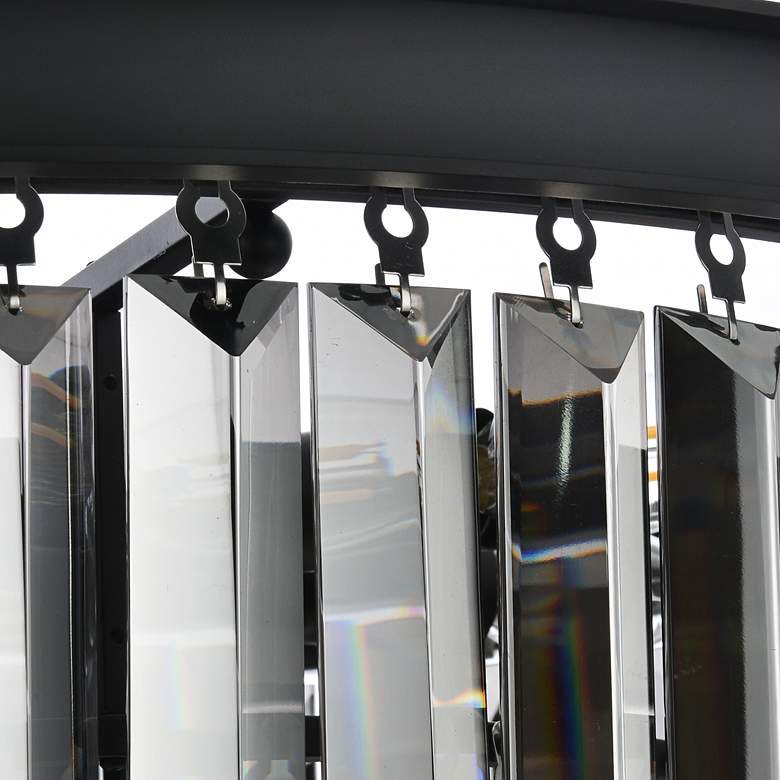 Image 7 Sydney 26" Wide Matte Black 3-Tier Crystal Chandelier more views