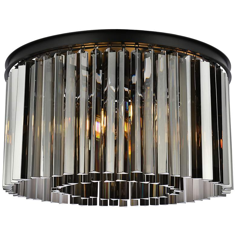 Image 2 Sydney 26" Wide Matte Black Drum Ceiling Light
