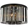 2_Sydney 26" Wide Matte Black Drum Ceiling Light