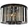 Sydney 26" Wide Matte Black Drum Ceiling Light