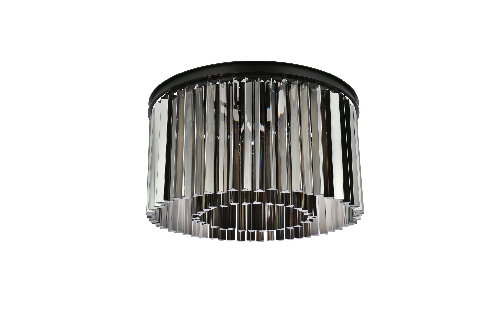Sydney 26" Wide Matte Black Drum Ceiling Light