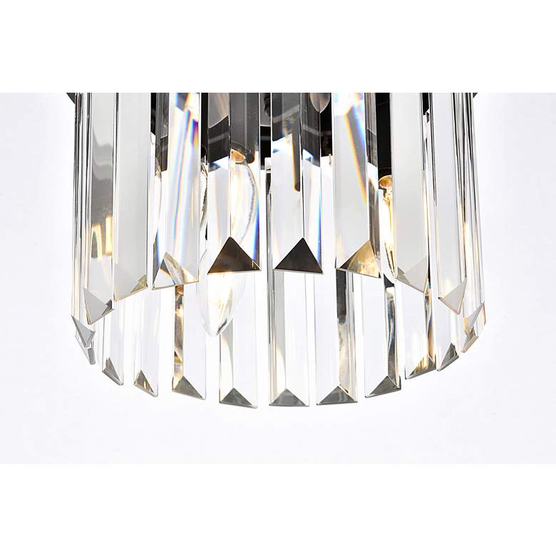 Image 5 Sydney 3 Lt Matte Black Flush Mount Clear more views