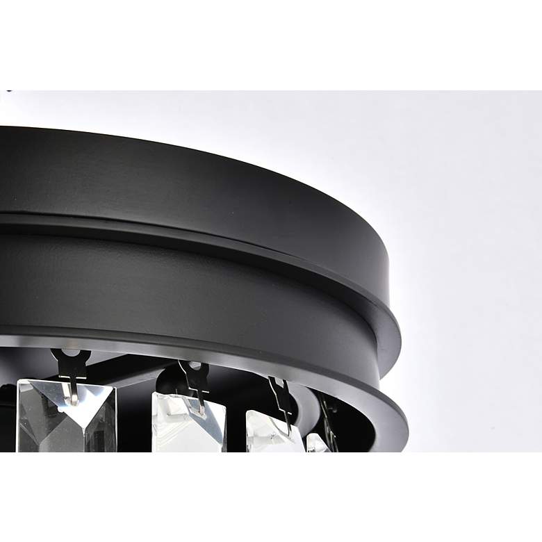 Image 6 Sydney 3 Lt Matte Black Flush Mount Clear more views