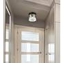 Sydney 3 Lt Matte Black Flush Mount Clear