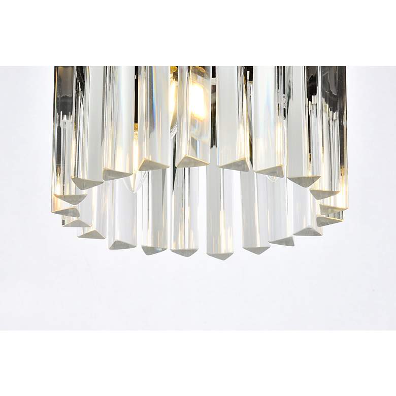 Image 5 Sydney 3 Lt Matte Black Flush Mount Clear more views