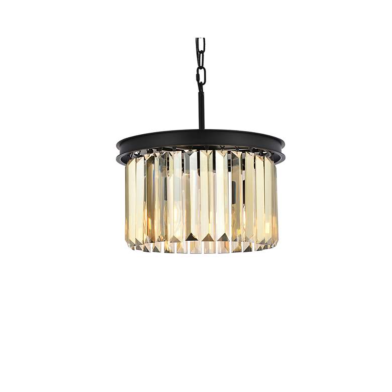 Image 3 Sydney 3 Lt Matte Black Pendant Golden Teak more views