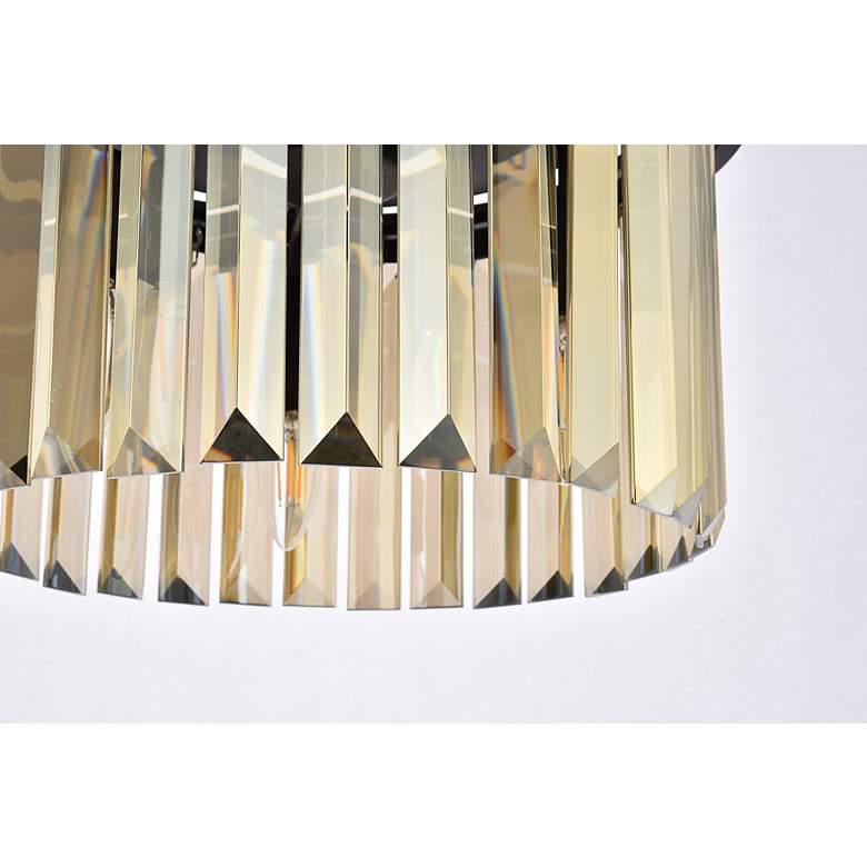 Image 4 Sydney 3 Lt Matte Black Pendant Golden Teak more views