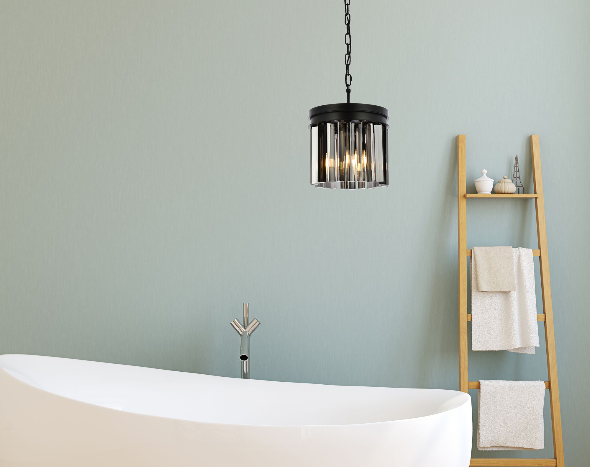 Image 3 Sydney 3 Lt Matte Black Pendant Silver Shade (Grey) more views