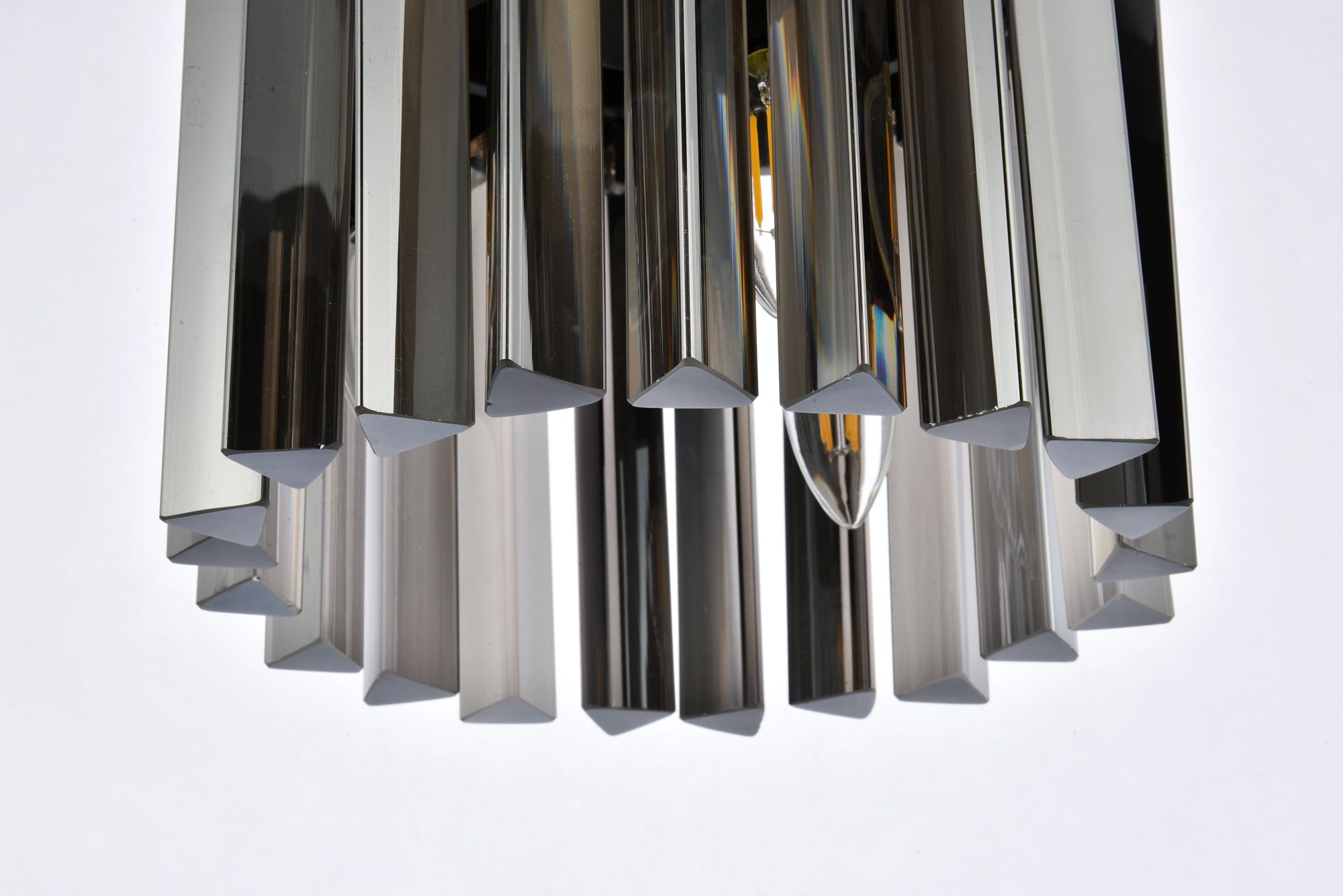 Image 5 Sydney 3 Lt Matte Black Pendant Silver Shade (Grey) more views