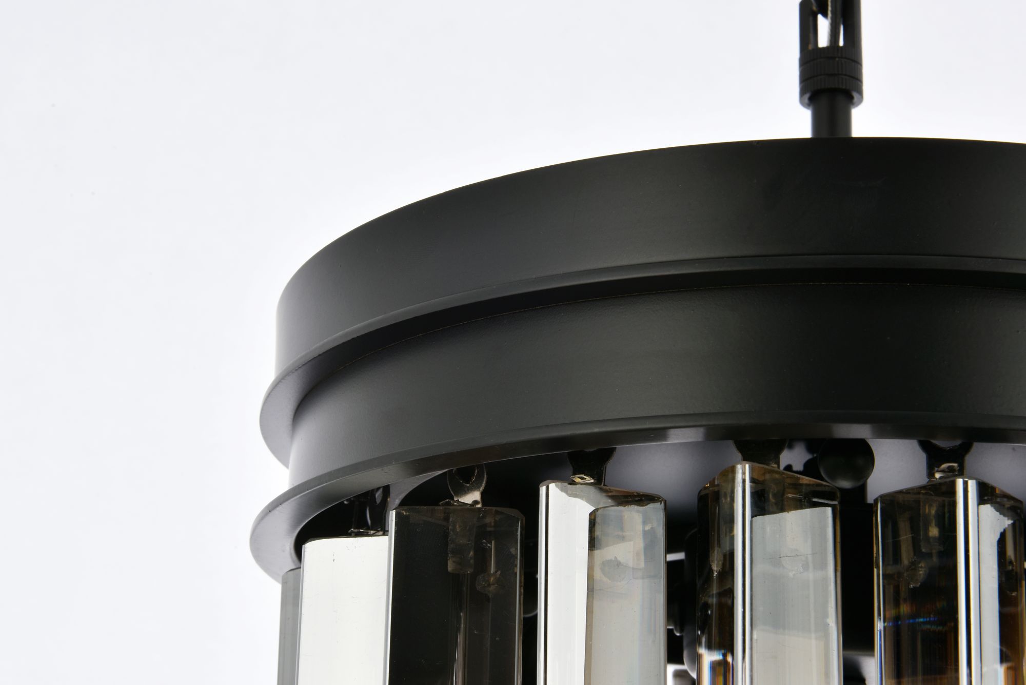 Image 6 Sydney 3 Lt Matte Black Pendant Silver Shade (Grey) more views