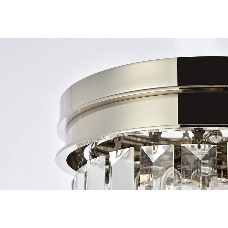 Image 6 Sydney 3 Lt Polished Nickel Flush Mount Clear more views