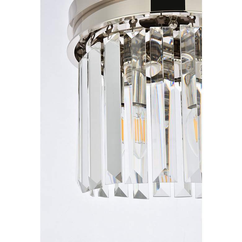 Image 7 Sydney 3 Lt Polished Nickel Flush Mount Clear more views