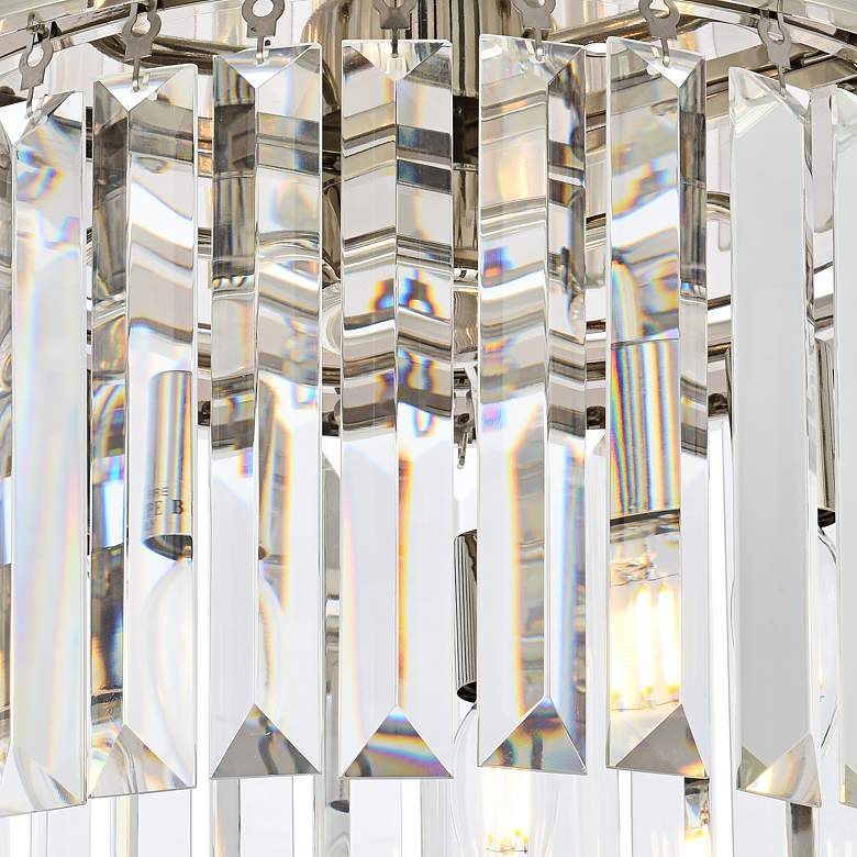 Image 4 Sydney 3 Lt Polished Nickel Flush Mount Clear more views