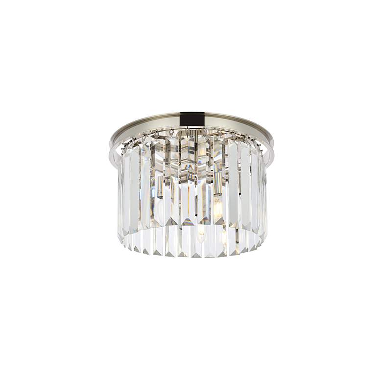 Image 5 Sydney 3 Lt Polished Nickel Flush Mount Clear more views