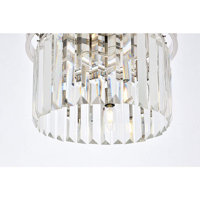 Image 6 Sydney 3 Lt Polished Nickel Flush Mount Clear more views