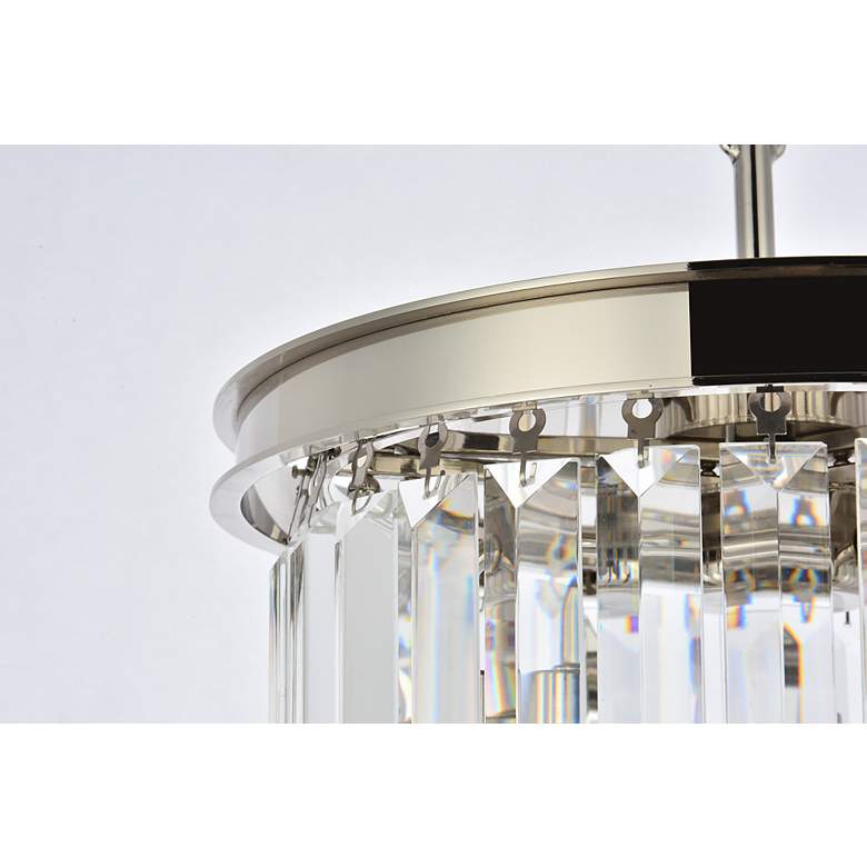 Image 7 Sydney 3 Lt Polished Nickel Flush Mount Clear more views