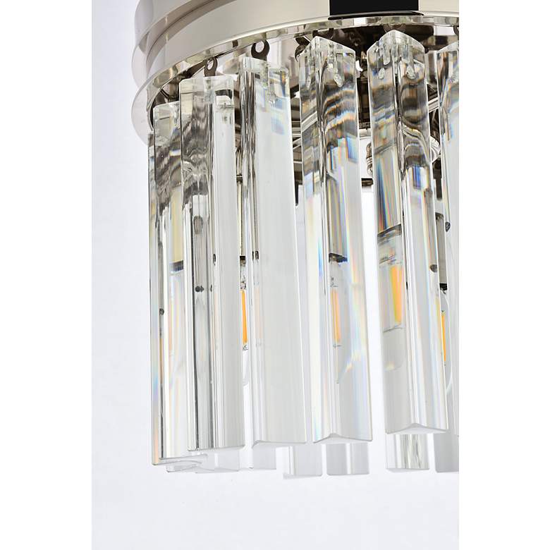 Image 6 Sydney 3 Lt Polished Nickel Flush Mount Clear more views