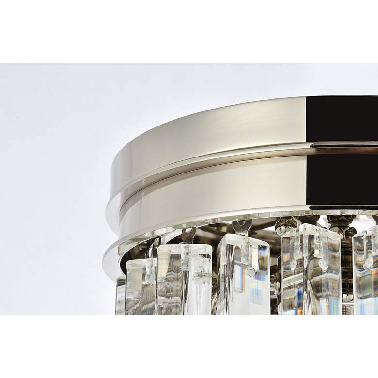 Image 7 Sydney 3 Lt Polished Nickel Flush Mount Clear more views