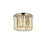 Thumbnail4 of Sydney 3 Lt Polished Nickel Flush Mount Golden Teak more views