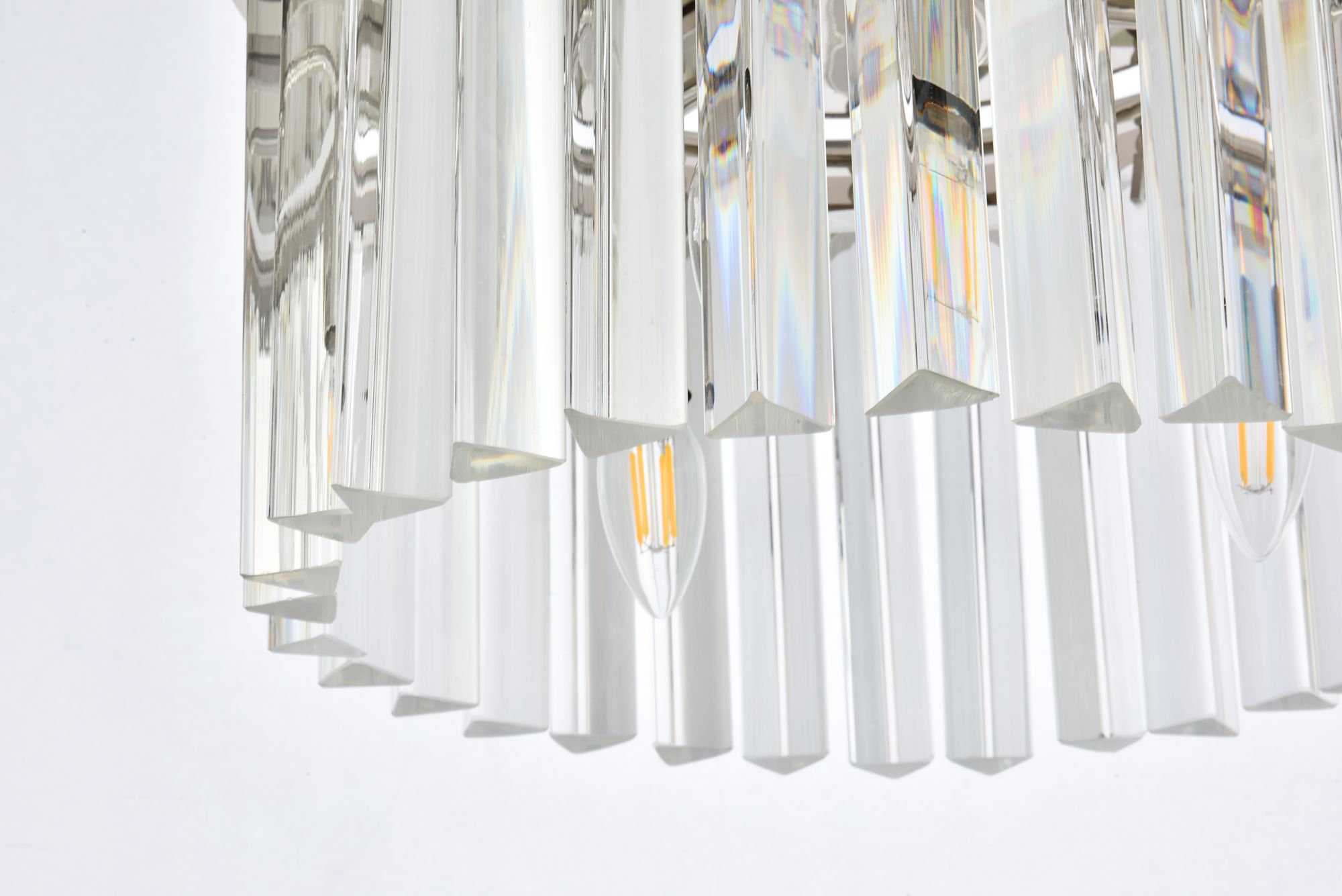 Image 4 Sydney 3 Lt Polished Nickel Pendant Clear more views