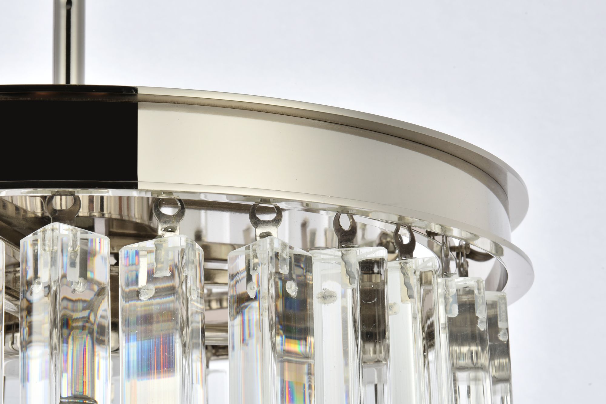 Image 5 Sydney 3 Lt Polished Nickel Pendant Clear more views