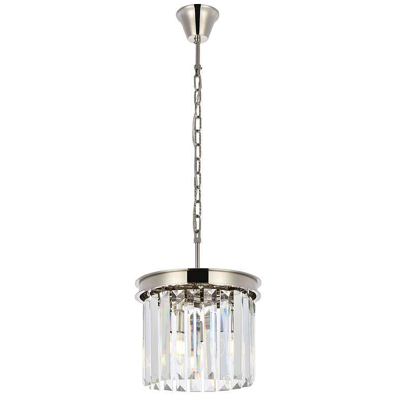 Image 2 Sydney 3 Lt Polished Nickel Pendant Clear