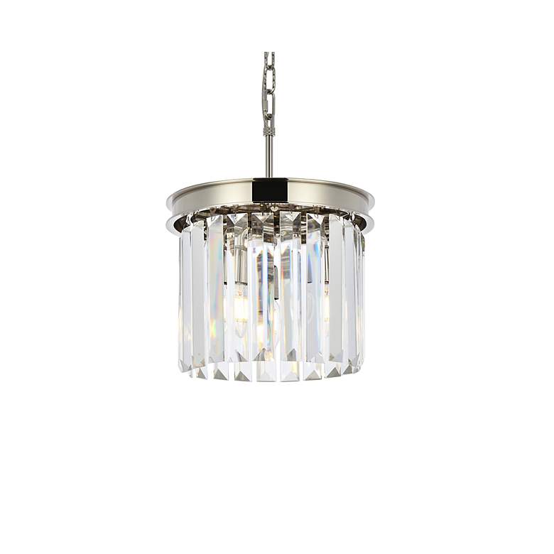 Image 4 Sydney 3 Lt Polished Nickel Pendant Clear more views