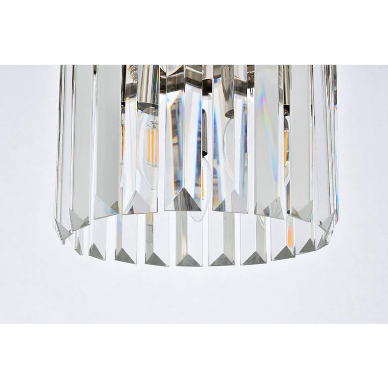 Image 5 Sydney 3 Lt Polished Nickel Pendant Clear more views